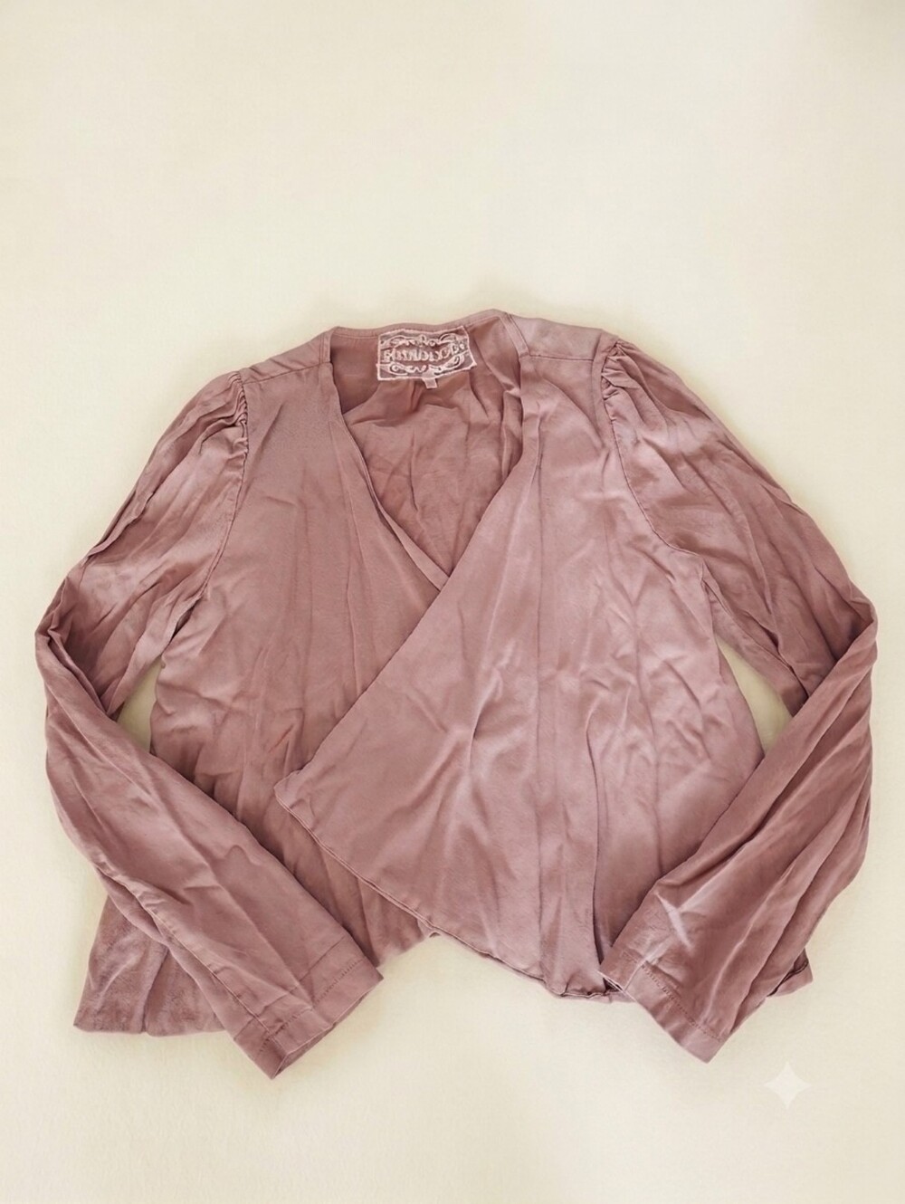 Pink Martini Dust Pink open front Waterfall top